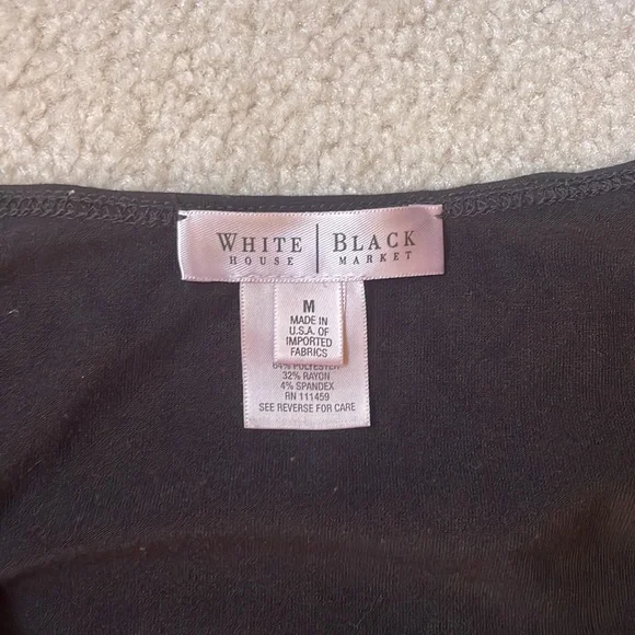 Black scoop neck blouse - Picture 4 of 5